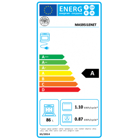 BERTAZZONI MAS95I1ENET Κουζίνα Ηλεκτρική με Επαγωγικές Εστίες 90cm Μαύρο BERTAZZONI MAS95I1ENET Κουζίνα Ηλεκτρική με Επαγωγικές Εστίες 90cm Μαύρο